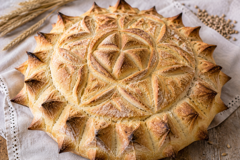 3. Pane Coccoi | Traditional Sardinian Decorative Semolina Bread