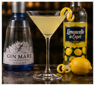 Gin Gimlet al Limoncello with Gin Mare, Limoncello di Capri and fresh lemon