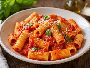 Rigatoni with Italian Tomato Sauce | Rigatoni al Sugo