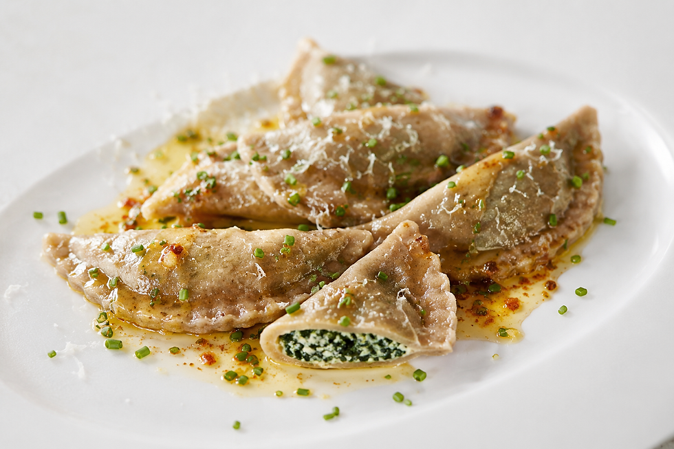 Schlutzkrapfen Tirolesi (Italian Tyrolean Stuffed Pasta)