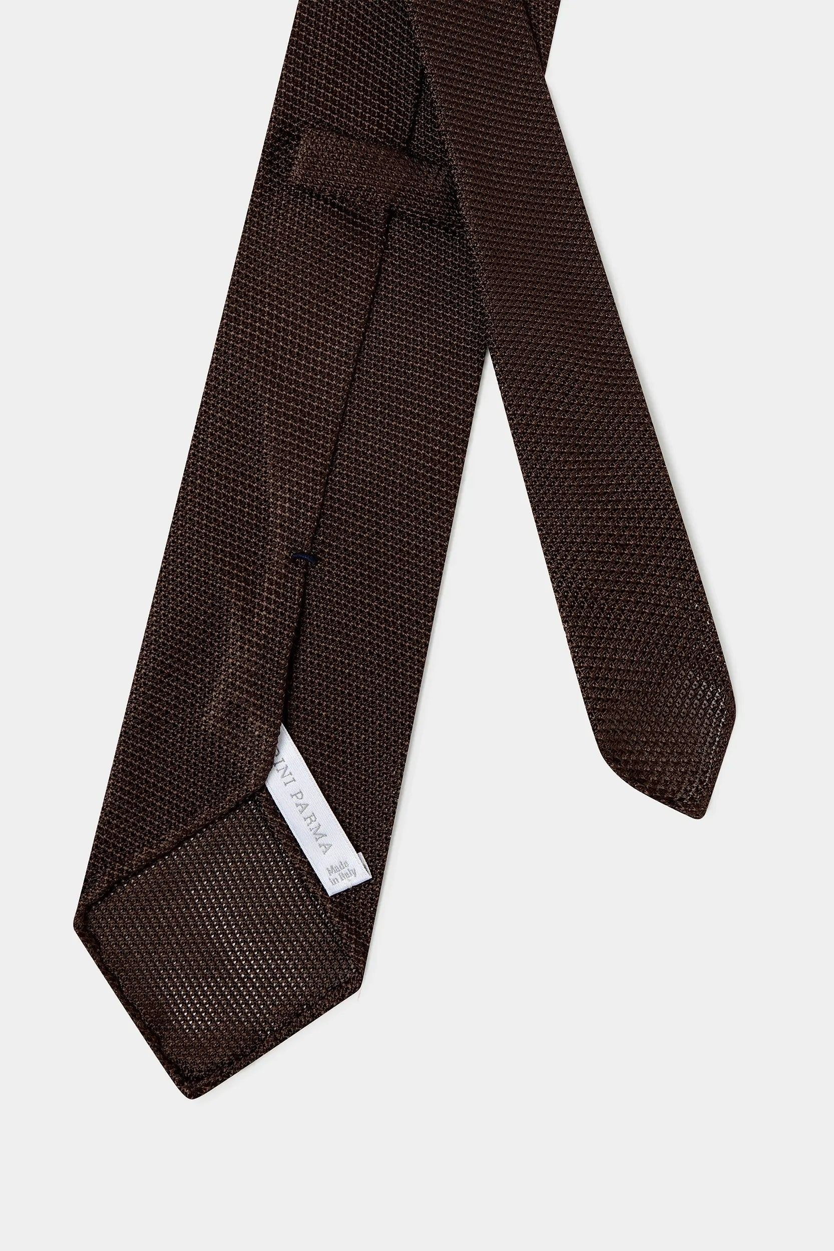 Grenadine Silk Tie - Brown