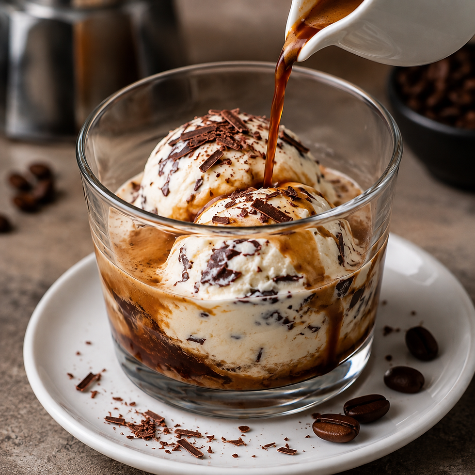 Affogato alla Stracciatella (Italian Stracciatella Affogato)