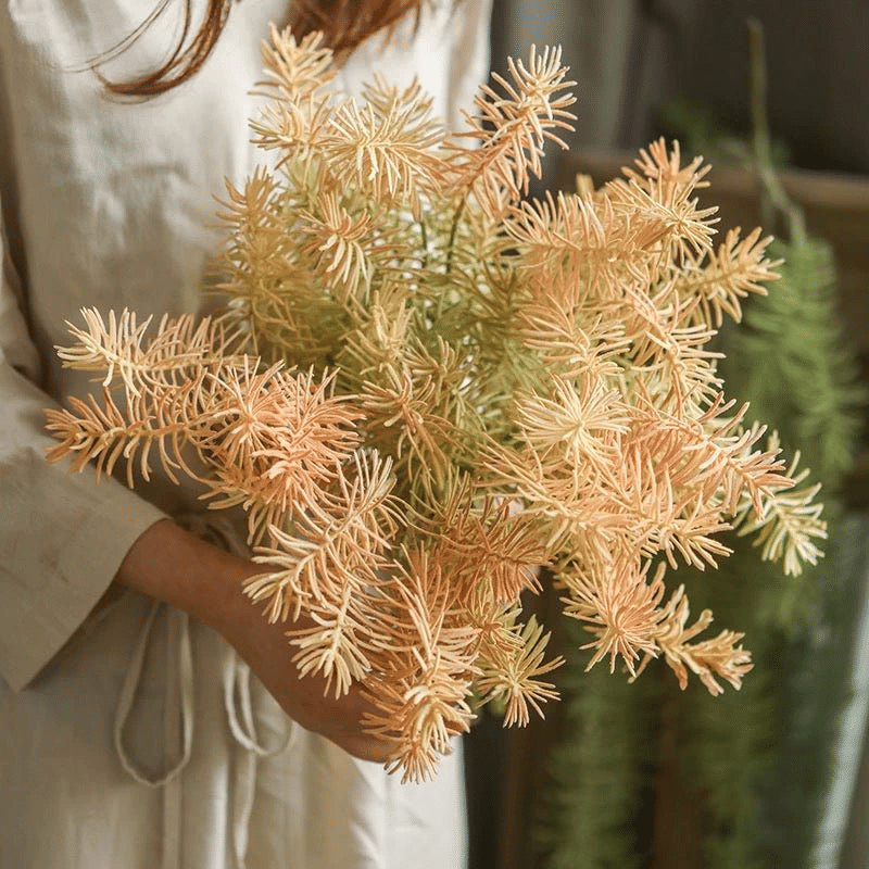 Artificial Pine Leaf Stem - 17.7"