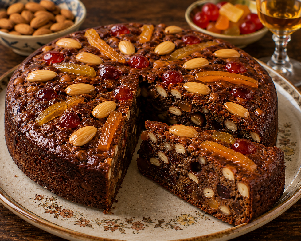 Certosino di Bologna, the honey, spice and candied fruit cake also called panspeziale (Italian Bolognese Christmas Cake)