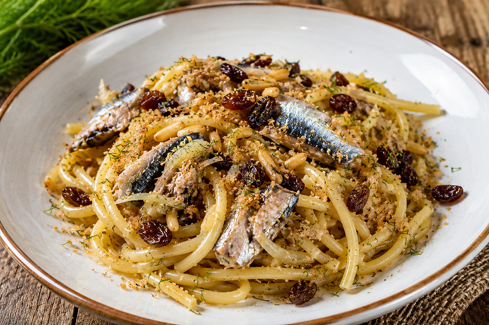 Pasta con le Sarde (Traditional Italian Sicilian Pasta with Sardines)
