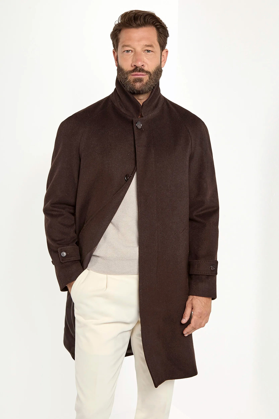 Thumbnail: Raglan Coat - Brown