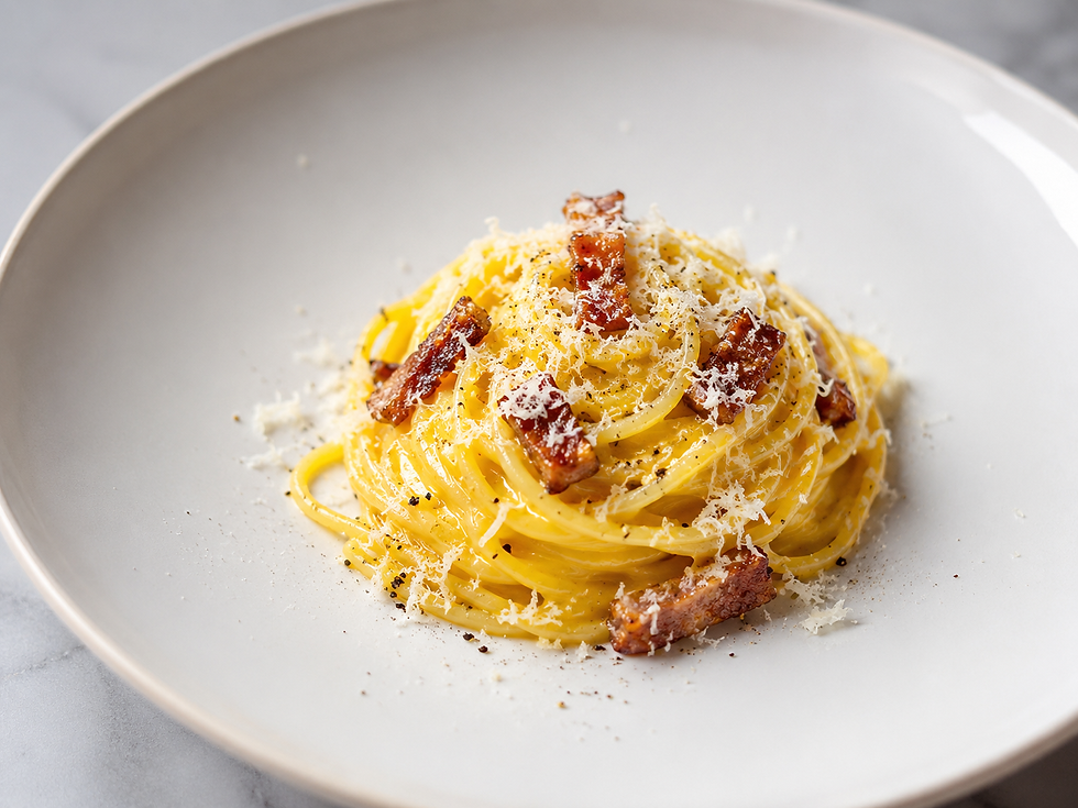 2. Carbonara Classica con Uovo Intero (Classic Italian Carbonara with Whole Egg)