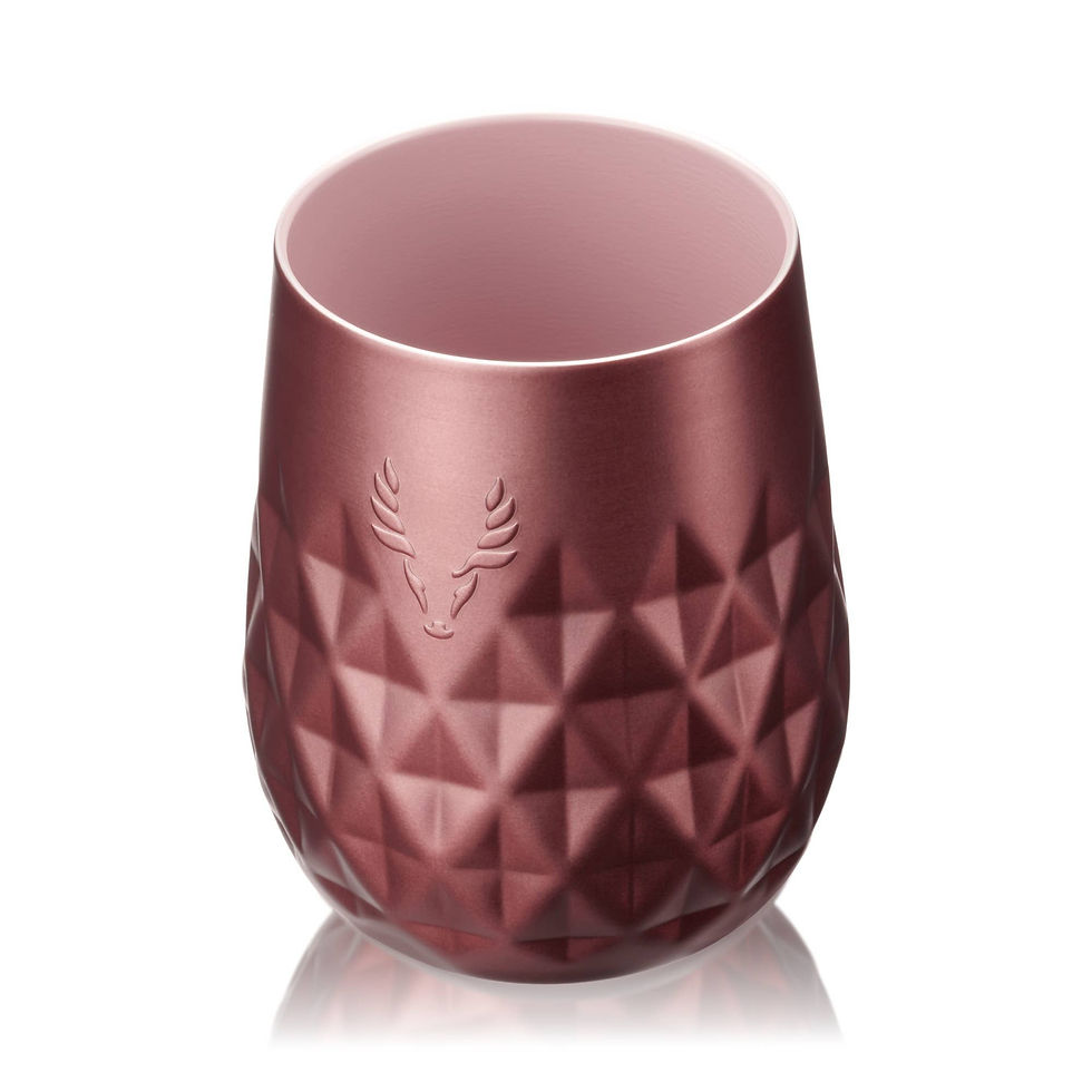 Thumbnail: Paragon Ceramic Coated Wine Tumbler with Lid Vintage Rose