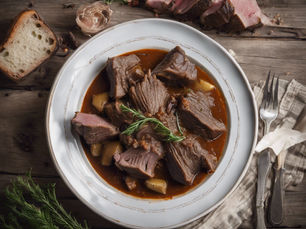 Cinghiale in Umido — Traditional Italian Stewed Wild Boar - Tuscan-Style Slow-Braised Wild Boar in Red Wine