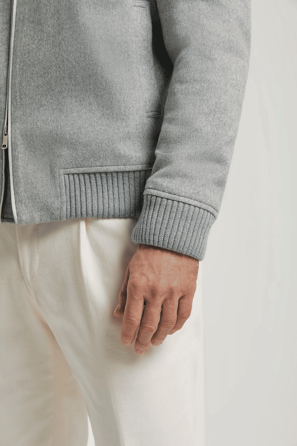 Thumbnail: Mink Collar Bomber - Grey
