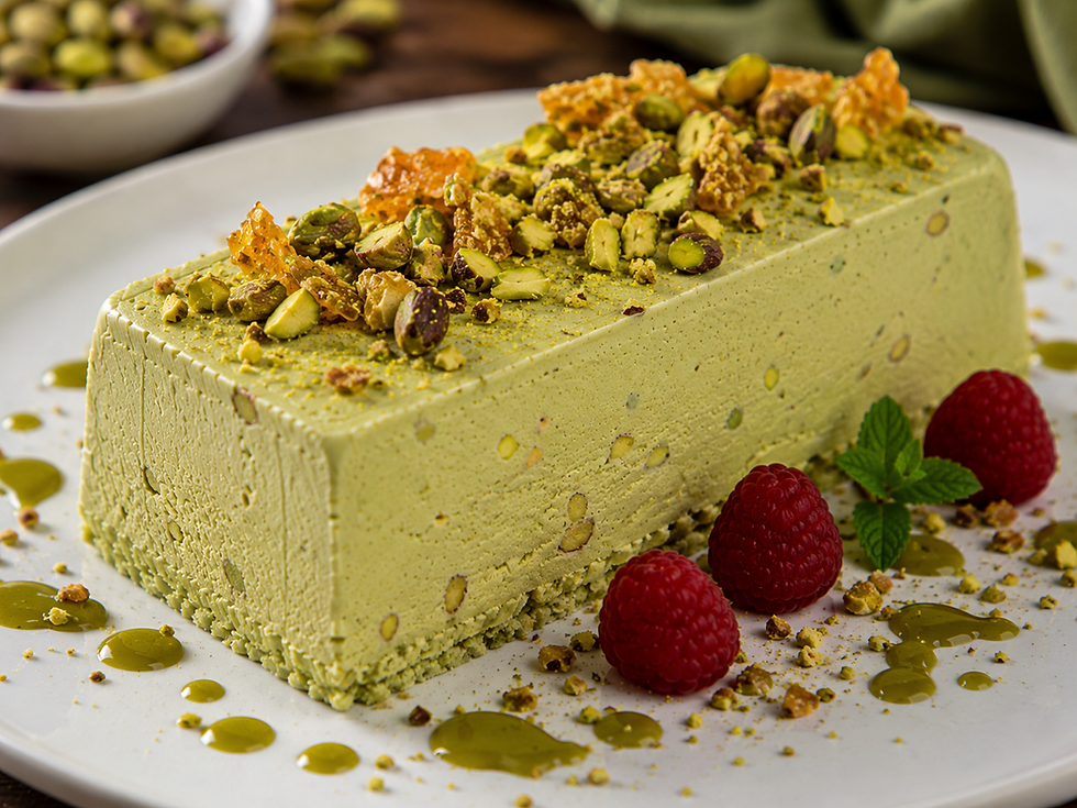 Semifreddo al Pistacchio di Bronte (Italian Bronte Pistachio Semifreddo)