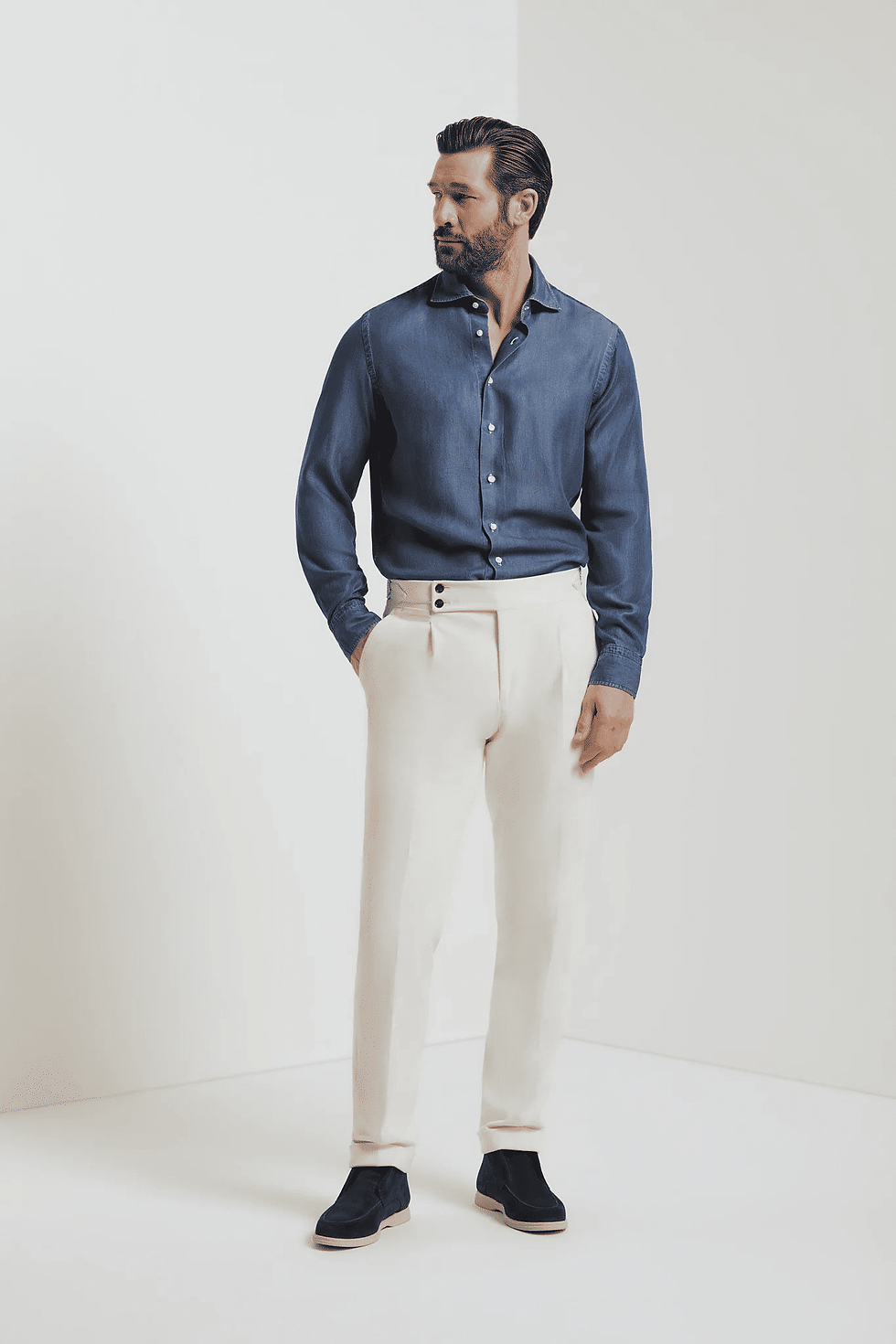 Thumbnail: Denim Shirt - Dark Blue