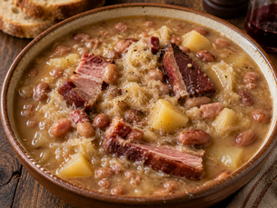 Jota Triestina (Traditional Italian Trieste Sauerkraut, Bean and Pork Soup)
