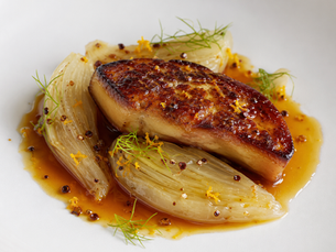 Foie Gras Scottato con Arancia Amara, Finocchio e Pepe di Sichuan (Italian Seared Foie Gras with Bitter Orange, Fennel and Sichuan Pepper)