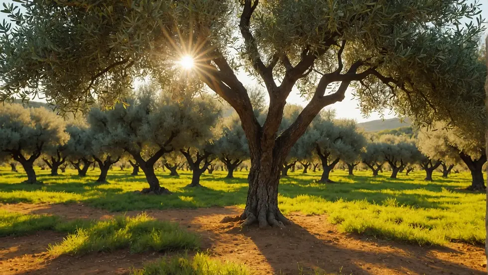 Italian olive groves and agricultural land, where control of land and production can become an economic target for organized crime.