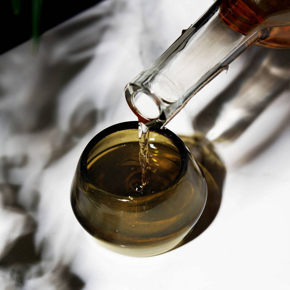 Thumbnail: Green Tequila Copita Handmade Recycled Glass