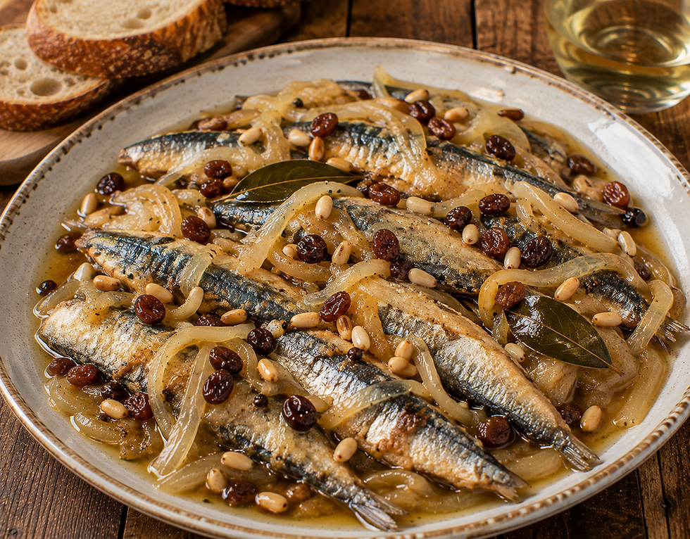 Sarde in Savôr alla Triestina (Traditional Italian Trieste Sweet and Sour Sardines)
