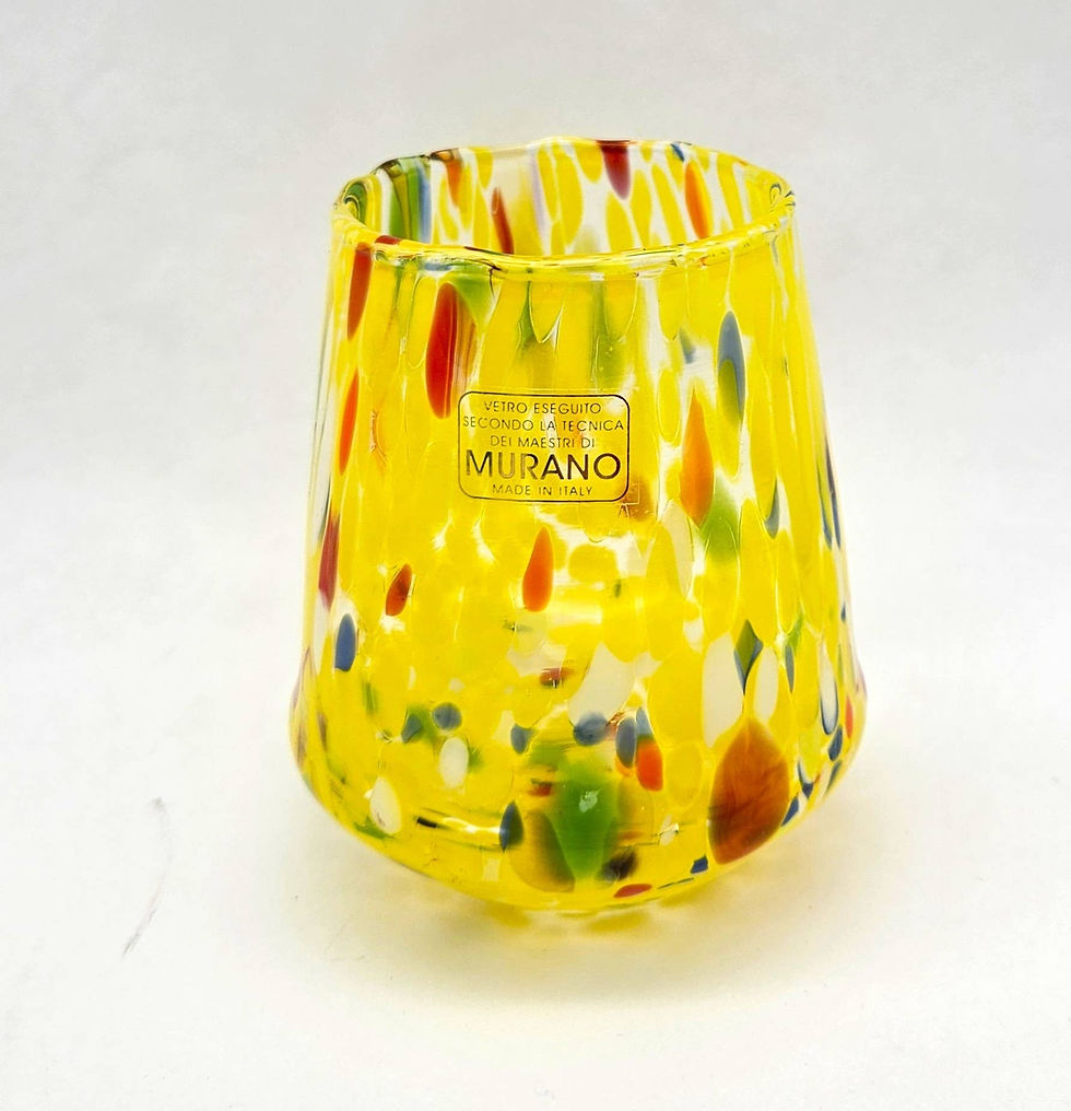 Thumbnail: Murano Glass Stemless Wine - Assorted Color Opt