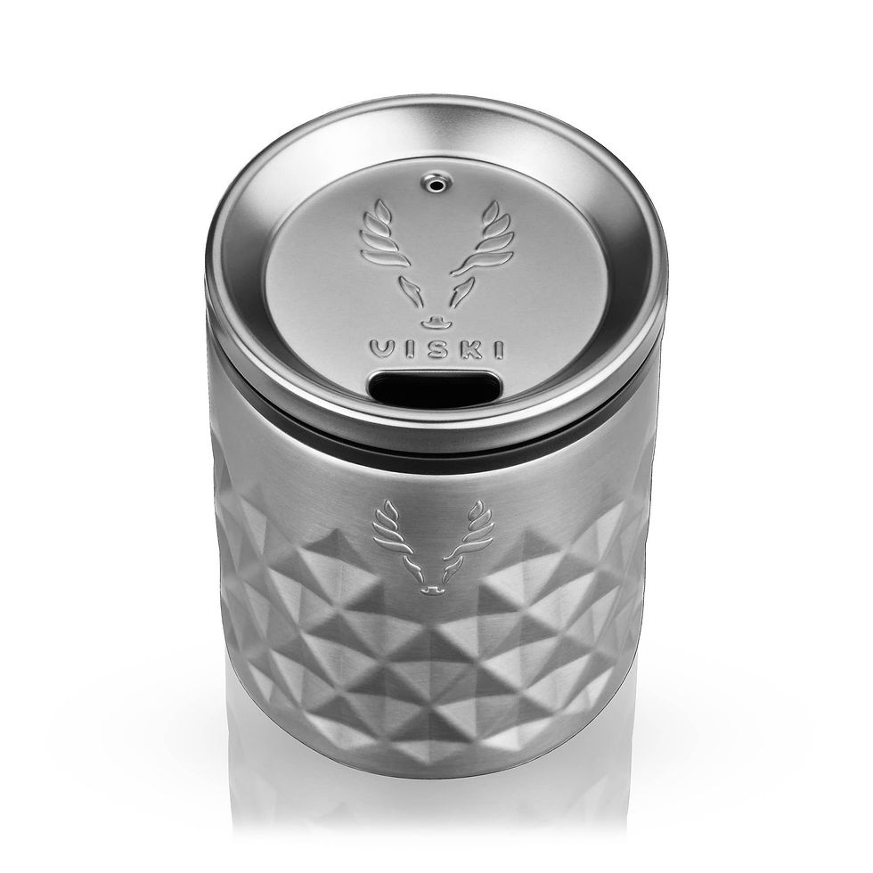 Thumbnail: Paragon Double Walled Rocks Tumbler with Lid Platinum