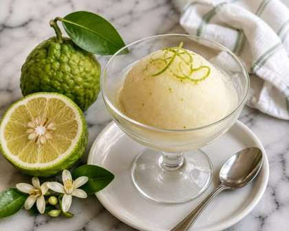 Sorbetto al Bergamotto di Calabria (Italian Calabrian Bergamot Sorbet)
