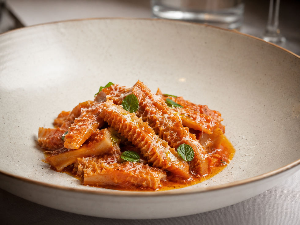 Trippa alla Romana (Italian Roman Style Tripe with Tomato, Pecorino Romano and Mentuccia)