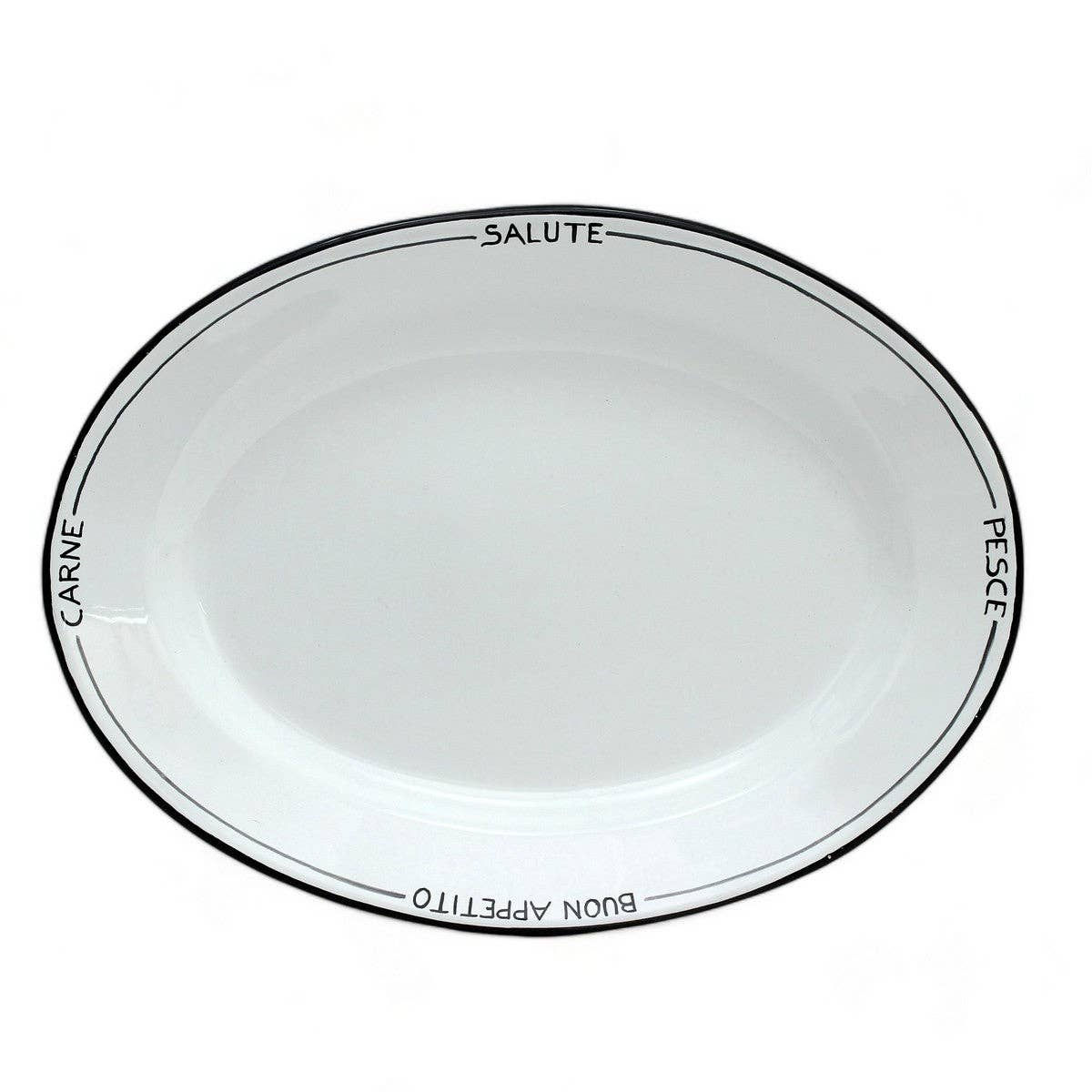 Posata Nero: Oval Serving Platter
