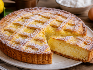 Crostata di Riso e Crema Pasticcera (Italian Rice and Pastry Cream Tart)