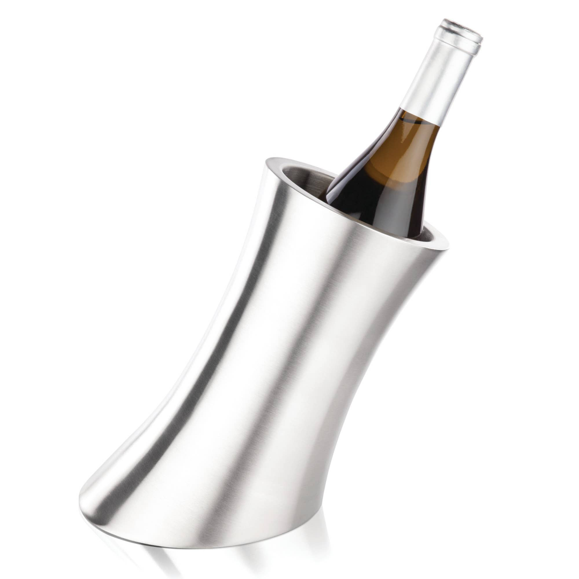 Harrison Polished Stainless Steel Convex Bottle Chiller