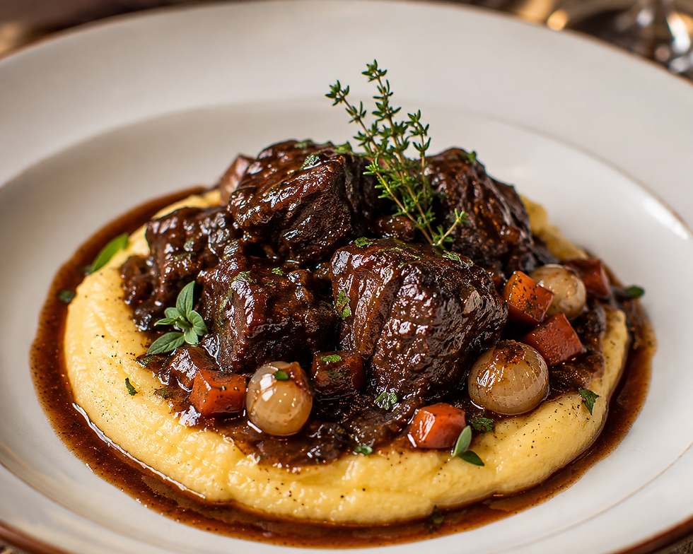 Carbonade Valdostana (Traditional Italian Aosta Valley Beef Braised in Red Wine)