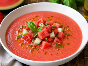 Gazpacho di Pomodoro e Anguria (Italian-Style Tomato & Watermelon Gazpacho)