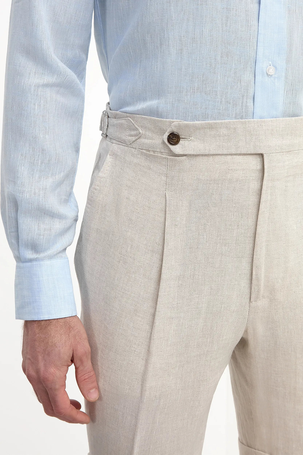 Thumbnail: Linen Shorts - Beige
