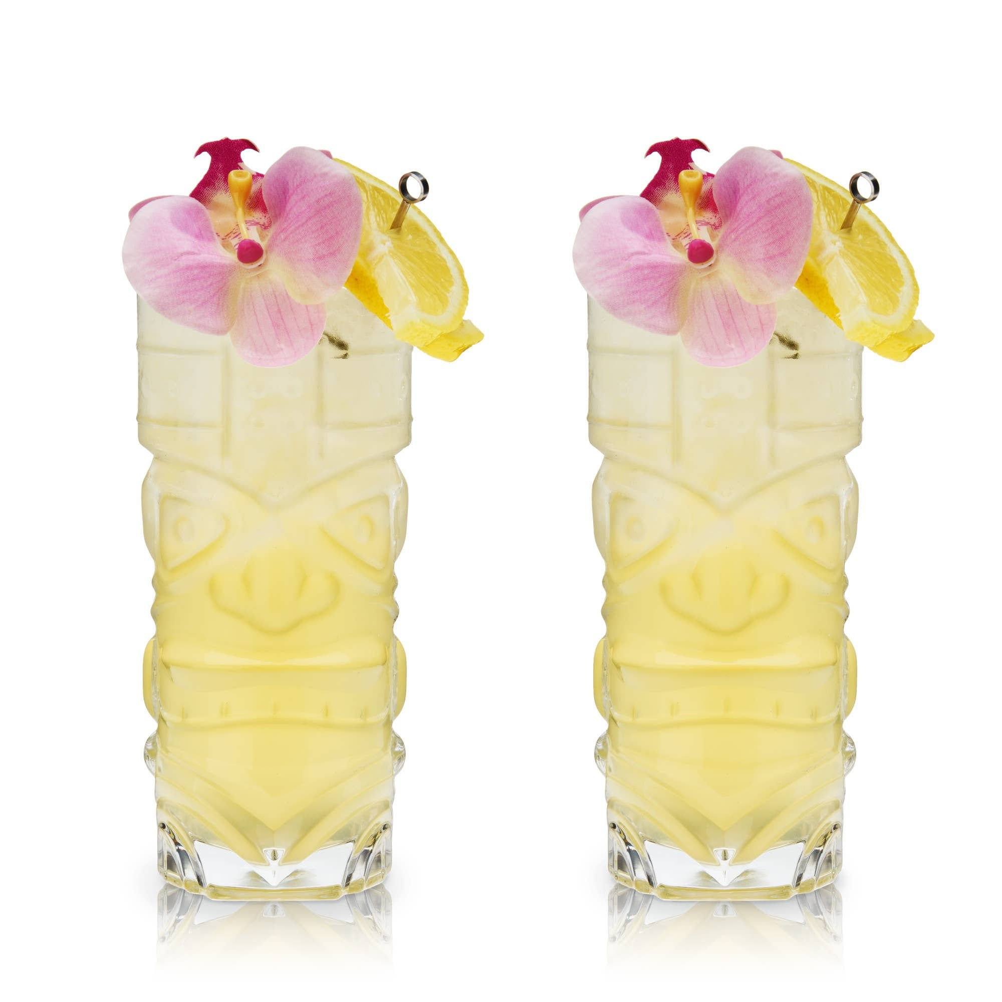 Pacific™ Crystal Cocktail Tiki Glasses Set of 2