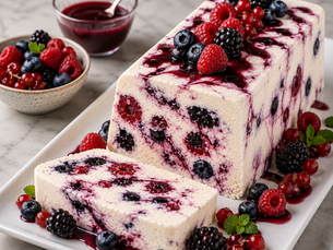 Semifreddo ai Frutti di Bosco (Italian Mixed Berry Semifreddo)
