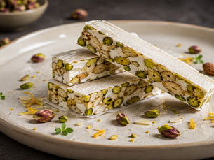 Torrone al Pistacchio di Sicilia (Italian Sicilian Pistachio Nougat)
