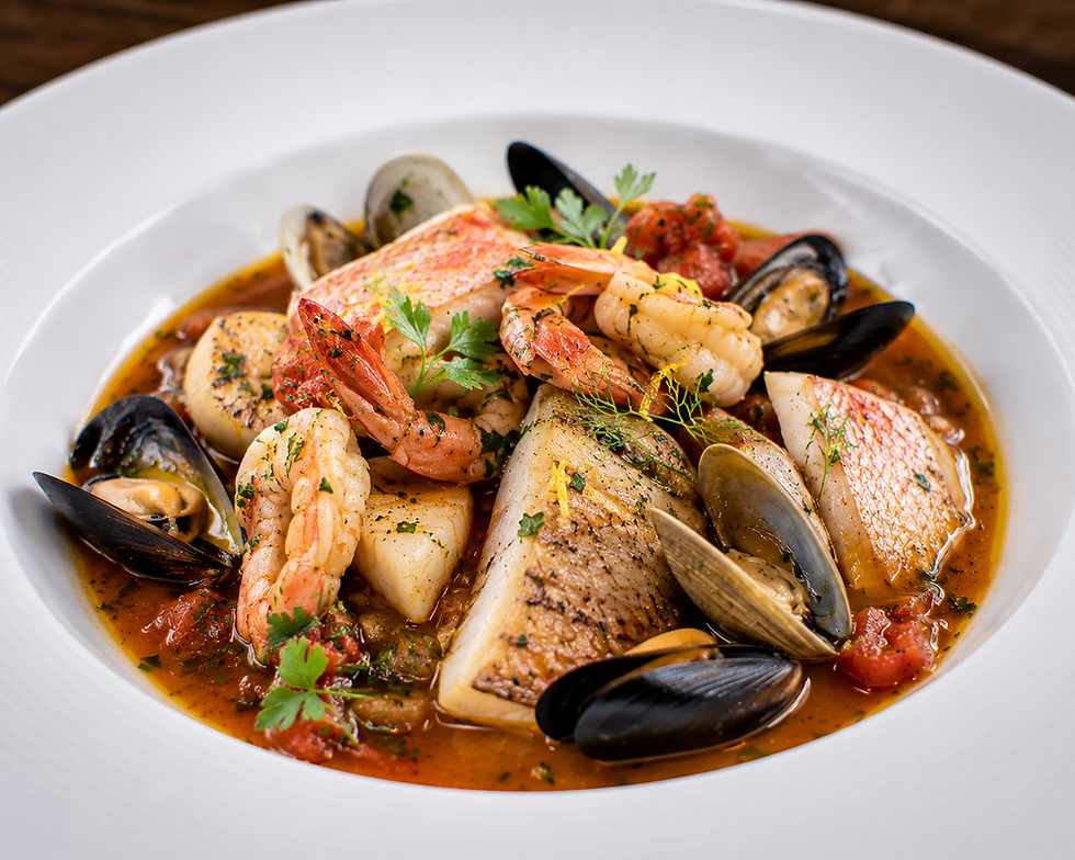Brodetto all’Anconetana (Traditional Italian Ancona Fisherman’s Seafood Stew)