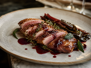 Italian Duck with Herbs and Red Wine — Anatra alle Erbe e Vino Rosso