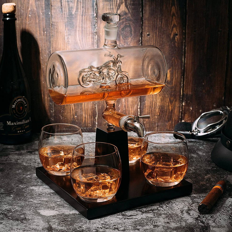 Thumbnail: Motorcycle Decanter Whiskey & Wine Decanter Set 1100ml