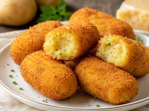 Crocchette Classiche di Patate e Parmigiano (Classic Italian Potato and Parmigiano Croquettes)