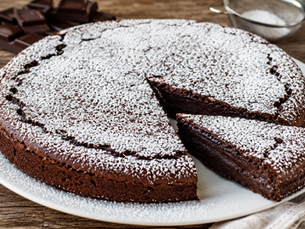 Torta Tenerina Ferrarese (Italian Ferrara Tenerina Chocolate Cake)