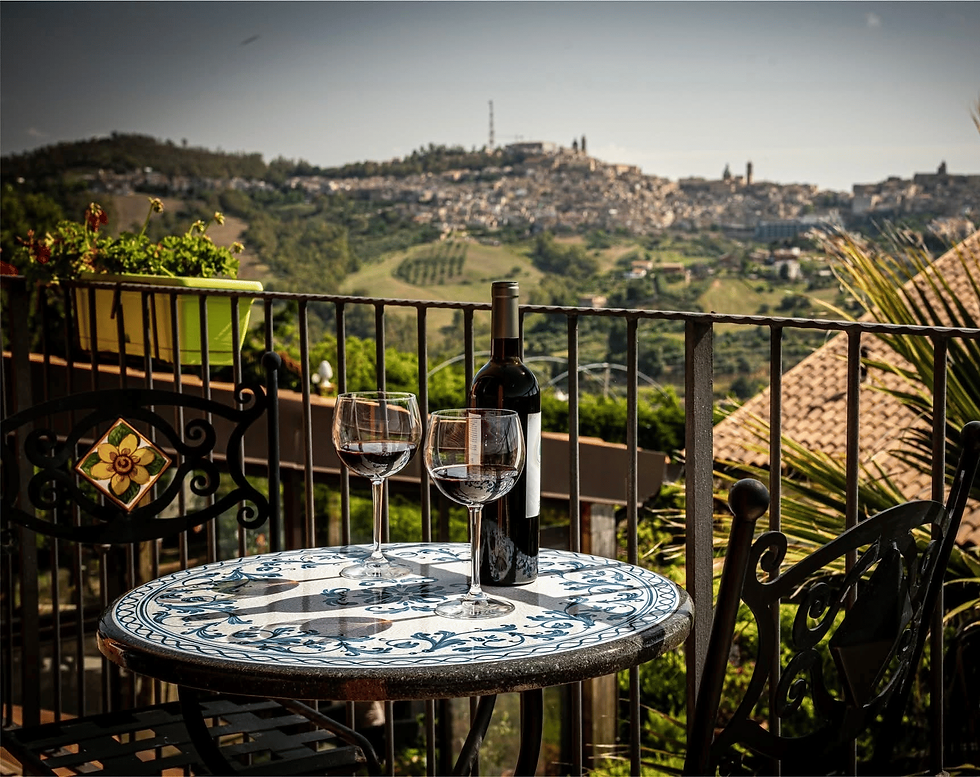 Thumbnail: Arabesco Blu Round Lava Stone Dining Table