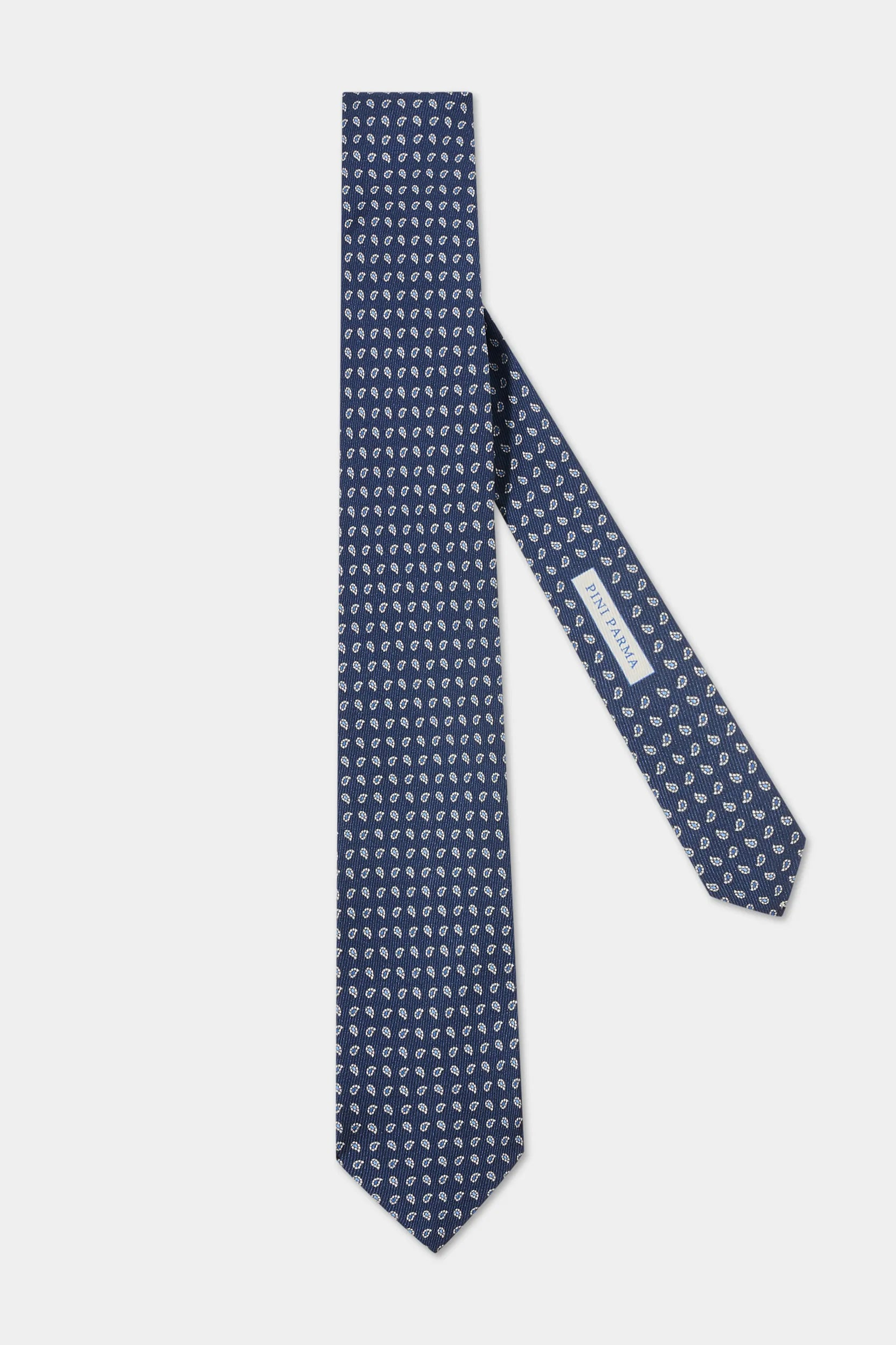 Paisley Silk Tie - Blue