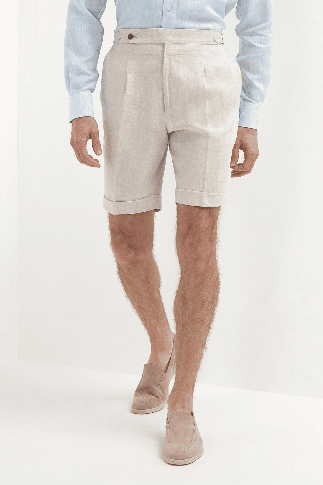 Linen Shorts - Beige