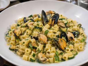 Tubetti Risottati con Cozze, Zucchine, Pecorino Sardo e Menta