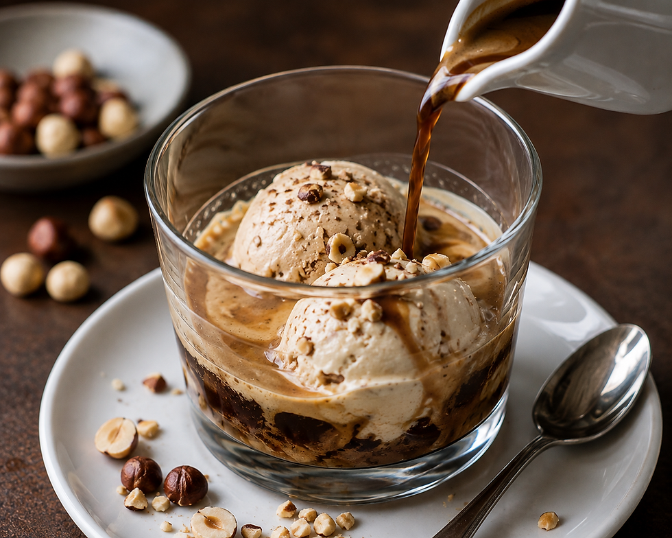 Affogato alla Nocciola (Italian Hazelnut Affogato)