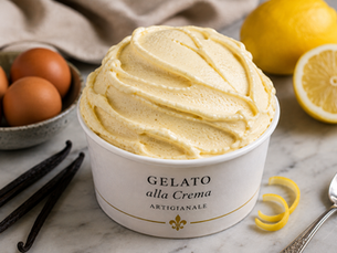 Gelato alla Crema (Traditional Italian Crema Gelato)