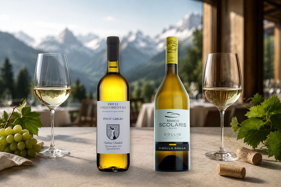 Wine Comparison: Pinot Grigio Friuli Colli Orientali DOC vs Collio Ribolla Gialla DOC: Key Differences, Food Pairings and Which Italian White Wine to Choose