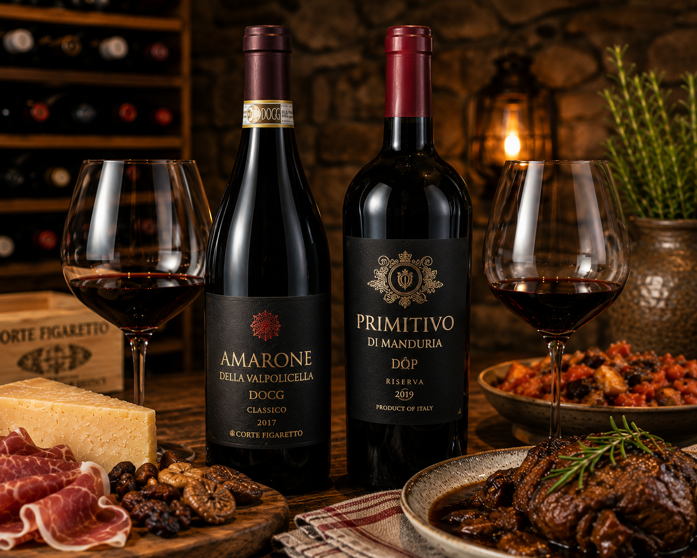 Wine Comparison: Amarone della Valpolicella vs Primitivo di Manduria