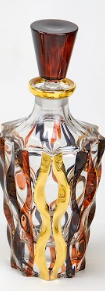 Decanter Samba Prestige Ambra Nero Venetian Glass