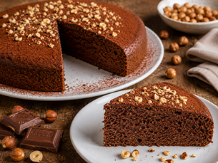 Torta al Latte al Gianduia e Nocciole (Italian Gianduia and Hazelnut Milk Cake)