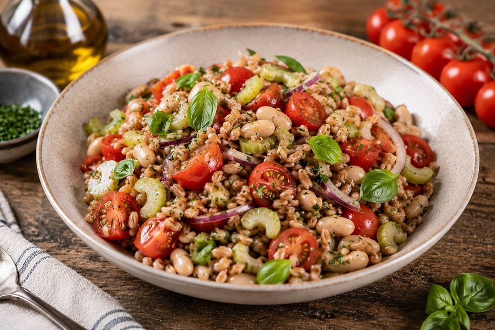 Insalata di Farro della Garfagnana (Italian Tuscan Farro Salad)